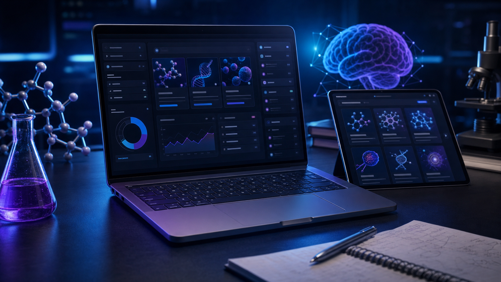 Study Hub learning dashboard on a laptop and tablet